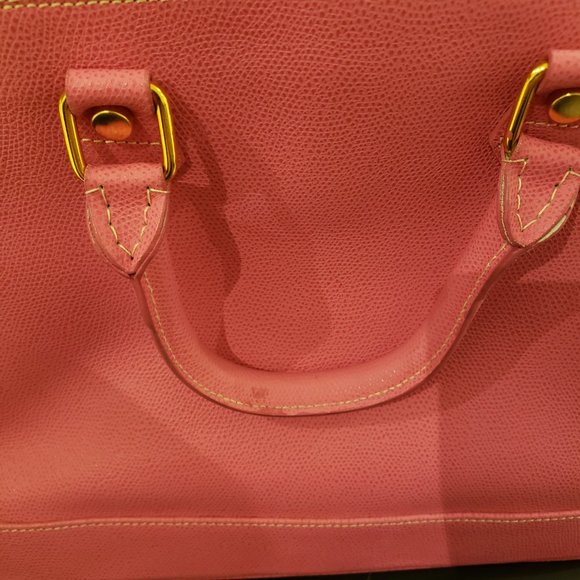 Cristian Italy Leather Top Handle Handbag - Pink - Picture 2 of 5